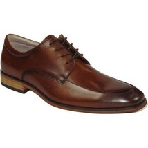 Men's Dress Shoes STEVE MADDEN Soft Leather upper Lace Up TASHER Tan image 8