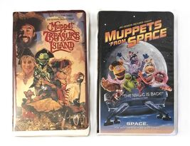 Jim Henson Muppet Treasure Island & Muppets from Space VHS Tapes Clamshell Cover - $9.45