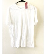 NWT Cottonbell Men&#39;s Short Sleeve Pullover TShirt, White, M - £5.58 GBP