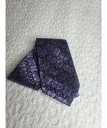 Bergamo New York Purple Grey Silver  Designed Mens Neck Tie Handmade - $34.17 CAD