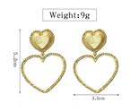 Reet style gold silver color hollow heart love earrings for women lady s statement thumb155 crop