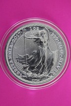 2017 Great Britain £2 Britannia 1 Ounce .999 Silver In Mint Capsule Genu... - $1,164.17 MXN