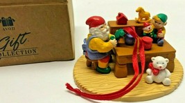 Avon Christmas with Santa In the Workshop VINTAGE Ornament - £7.75 GBP
