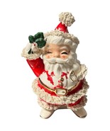 Vintage 1950s 1960s Napco Japan Spaghetti Santa Christmas Planter Cerami... - $68.57 CAD