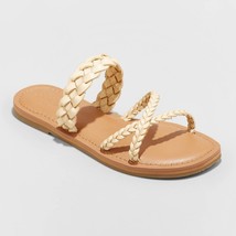 NEW Women&#39;s Hilda Wide Width Braided Strappy Footbed Sandals Universal T... - $22.00