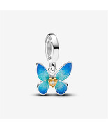 S925 Sterling Silver My Pandora 2024 Butterfly Dangle Charm,Gift for Her - $23.23 CAD