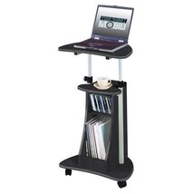 Graphite Gray Laptop Desk Portable Cart Table Stand Mobile Notebook Comp... - £117.98 GBP
