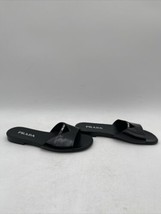 Prada Women&#39;s Leather Sandals Black Size 37.5 - $480.14