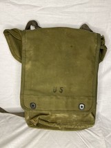 1951 Roehlich US Army Shoulder Map Bag With Broken Strap Green - £18.94 GBP