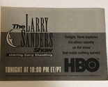 Larry Sanders Show Tv Guide Print Ad HBO Garry Shandling TPA15 - £4.74 GBP