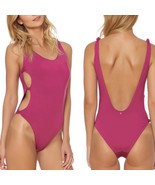 RED CARTER pink &amp; purple reversible side knot one piece swimsuit fits si... - $65.00 CAD