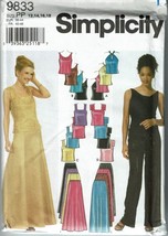 Simplicity Sewing Pattern 9833 Pants Skirt Tops Misses Size 12-18 - £7.16 GBP