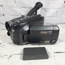 JVC Camcorder VHS-C Model GR-AXM25 W/ Extra Battery No Charger Powers On  - £26.78 GBP