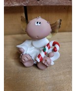 2001 Angel Cheeks Russ Angel w/ Candy Cane No 22000 Kirks Kritters Vintage - $26.25 CAD