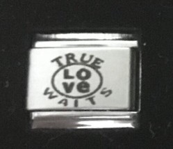 True Love Waits Laser Wholesale Italian Charm Link 9MM K2022BG10 - £8.96 GBP