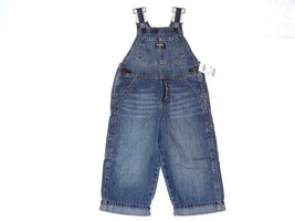 OshKosh Jeans Denim Farmer Overall Bib Work 2T 3T 4T Strap Ocean Wash On... - $390.70 MXN