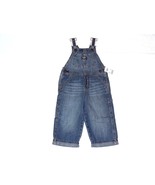 OshKosh Jeans Denim Farmer Overall Bib Work 2T 3T 4T Strap Ocean Wash On... - $20.90