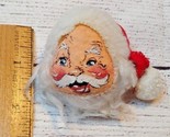 1967 Annalee Santa Claus Head Pin Brooch Kitsch Retro - $14.80