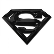 Superman Logo Black Colorway Car Emblem Black - £27.52 GBP