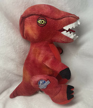 Jurassic World Red Dinosaur Velociraptor Plush 8&quot; Stuffed Animal Toy Universal - £8.65 GBP