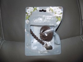 Ryan &amp; Rose Cutie Pat Pacifier and Teether Round Stage 1 Nipple Chocolate NEW - £18.38 GBP