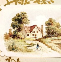 C1900s Victorian Trade Card Beautiful Farm Landscape Lithograph Ephemera... - $27.56 CAD