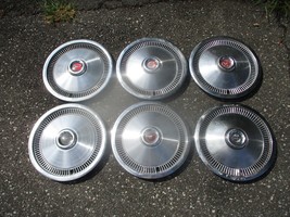 Huge lot of 6 genuine 1974 to 1978 Ford Mustang II 13 inch hubcaps wheel covers - $46.40