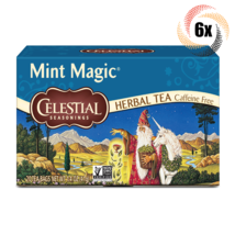 6x Boxes Celestial Seasonings Magic Mint Herbal Tea | 20 Bags Each | 1.4oz - £27.87 GBP