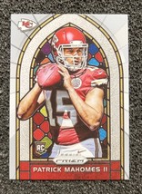 2017 Patrick Mahomes Panini Stained Glass Rookie Card. Reprint Mint Cond... - £1.58 GBP