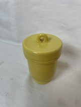 Vintage Yellow “The Kitchener” Ceramic Egg Cup Screw On Lid - Made In England - £33.28 GBP