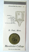 Macalester College - St. Paul, Minnesota 30 Strike Matchbook Cover MN Matchcover - $1.75