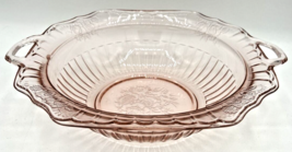 Vintage Mayfair Jeanette Glass Pink Depression Glass Bowl SKU U221 - £23.50 GBP