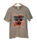 Funny T Shirt Guess What Chicken Butt Unisex Small Gray Polyester 42” Chest - $259.58 MXN