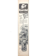Vintage 1953 Kool-Aid 5 Cents Makes 2 Quarts 6 Delicious Flavors Print A... - £4.28 GBP
