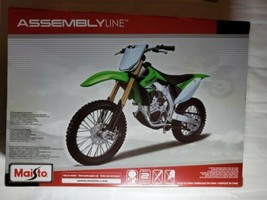 Maisto Assembly Line Die Cast Metal Model Kit Dirt Bike 1/12 Kawasaki KX... - £22.91 GBP