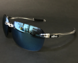 REVO Sunglasses Descend N 4059 09 Clear Square Frames with Blue Mirrored... - $93.28