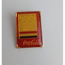 Vintage Coca-Cola Hungary With Flag Olympic Lapel Hat Pin - $10.40