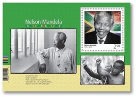 Stamps  Canada Nelson Mandela Souvenir Sheet Jan 30 2015 High Value - £3.82 GBP