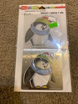 Stampendous! Fran's Dies Set  stencil stamps die MCD8002 winter penguin  New - $9.49