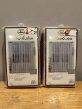 Vtg Duck River Pink Lace Curtain Drape Panels Charleston 40 X 81” Set Of 2 - €33,96 EUR