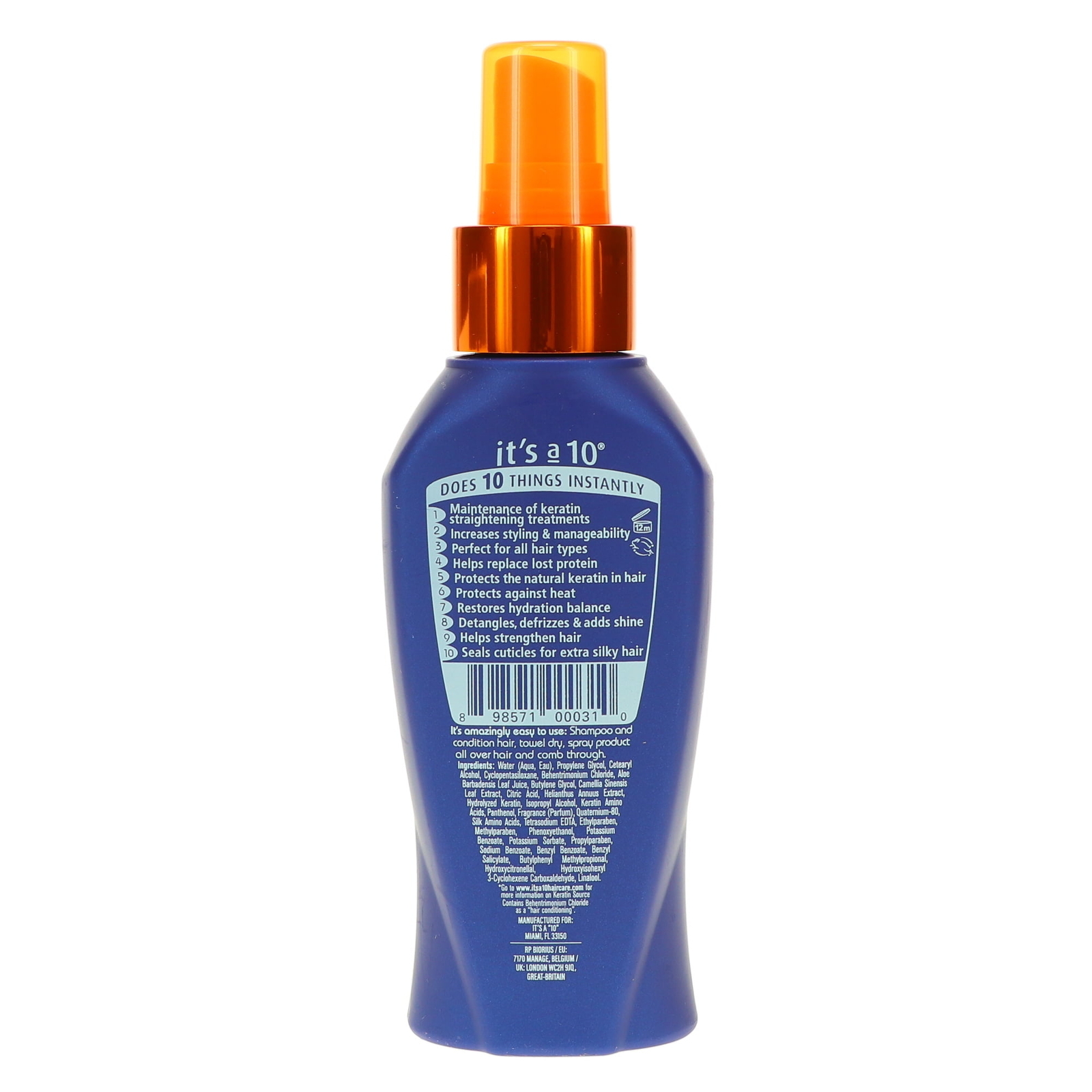 t's a 10 Miracle Leave-In Conditioner Plus Keratin, 4 oz Item image 5