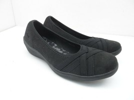 Skechers Women&#39;s Slip-On Kiss - Make Out Casual Comfort Flats Black Size 6.5M - £45.55 GBP