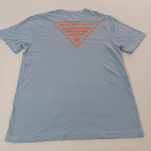 Columbia PFG Men's Light Blue Crewnec Short Sleeve Cotton Tee T-Shirt Size Large image 7