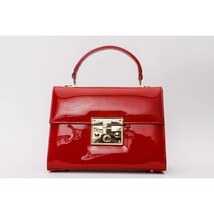 The Ege Red Patent Leather Handbag image 4