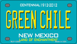 Green Chile New Mexico Green Novelty Mini Metal License Plate Tag - £11.95 GBP