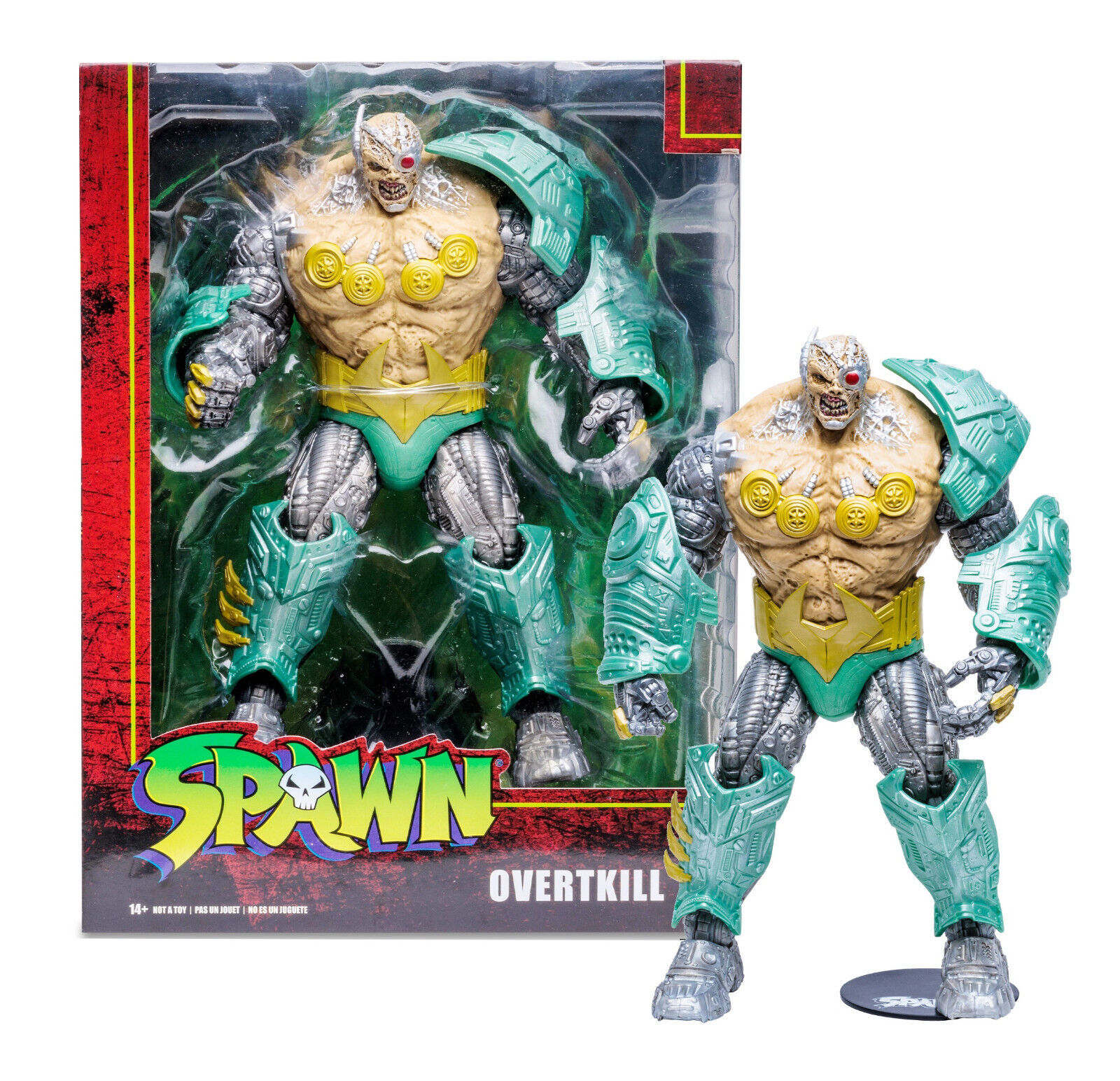 McFarlane Toys Spawn Overtkill Mega Figure 10" Action Figure New in Box - £23.96 GBP