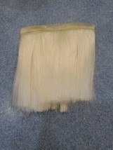 White Artificial Hair Jig Pelt Skin Fur Hair - £3.15 GBP