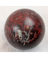 Unbranded Candlepin Bowling Ball 4.5” Red Black &amp; White Swirl 2 lb 4.4 oz - €12,73 EUR