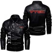 Moto Bold Street Style with Flap Pockets Leather Jacket - $2,397.51 MXN+