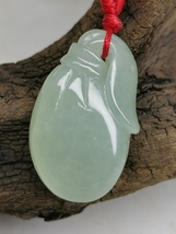 Icy Ice Light Green Natural Burma Jadeite Jade Money Bag Pendant # 66.70 carat # - £383.69 GBP